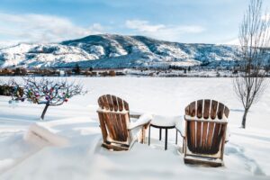 Winter storage outdoor furniture and garden equipment